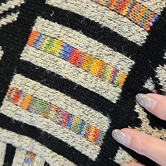 KENISTON multicolor open front cozy cardigan vibrant 3X read measurements EUC - Picture 14 of 14